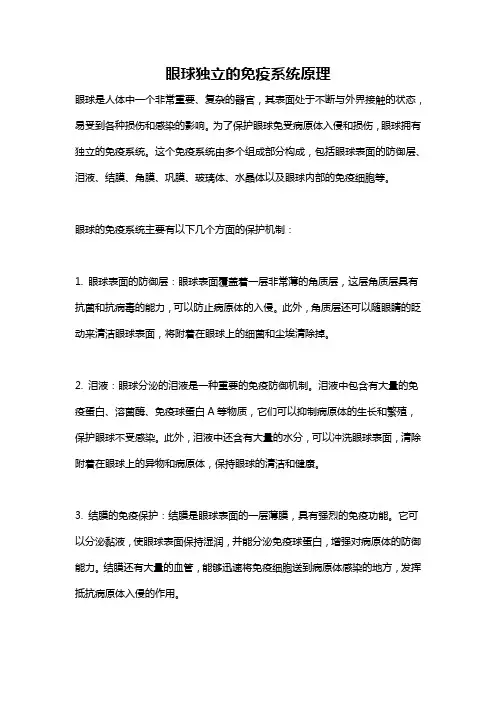 眼球独立的免疫系统原理