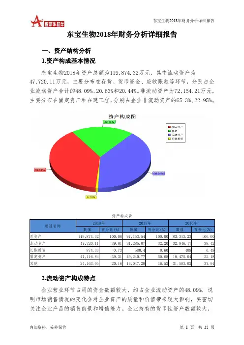 东宝生物2018年财务分析详细报告-智泽华