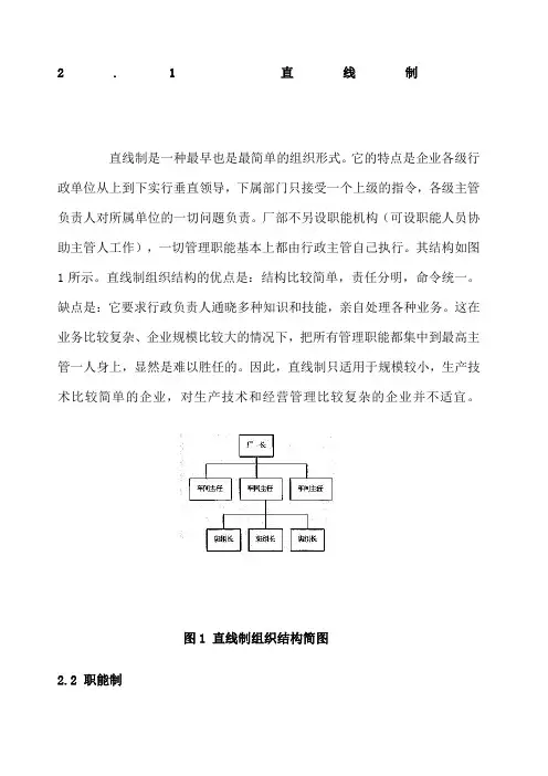 组织结构类型介绍