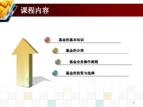 基金基础知识大全ppt课件