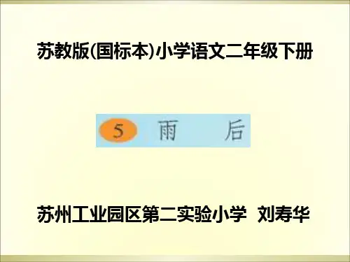 苏教版二年级下册5雨后