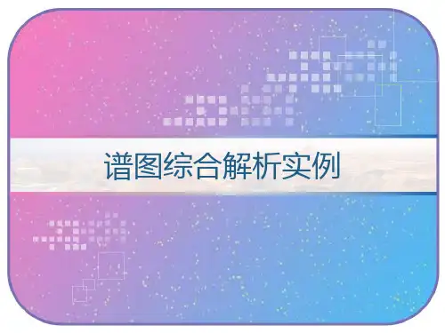 谱图综合解析实例 PPT