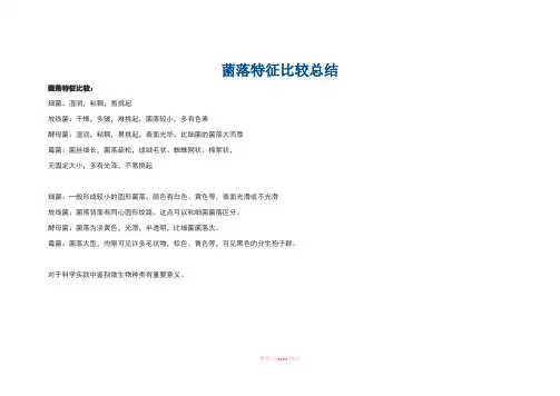 微生物菌落特征形态总结大全(带图片)