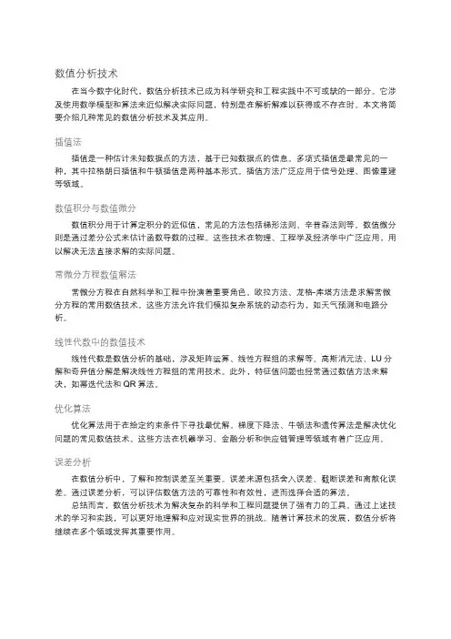 数值分析技术