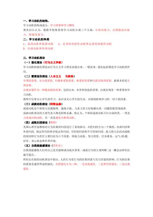 小学生学习动机