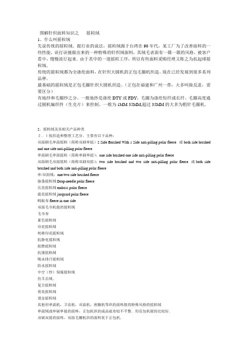 图解针织面料知识之-----摇粒绒