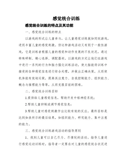 感觉统合训练