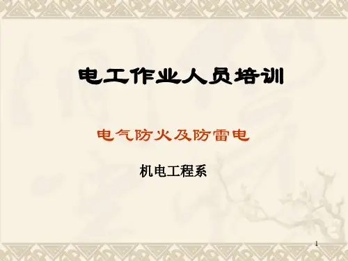 电气防火及防雷电ppt课件