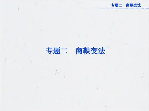 人民版历史选修1课件：专题二一