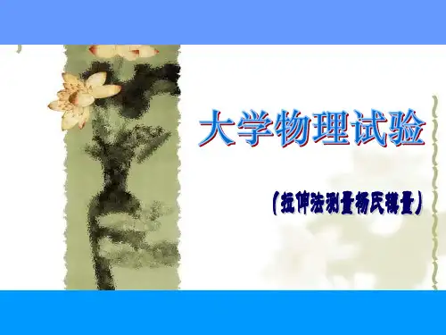 大学物理实验杨氏模量