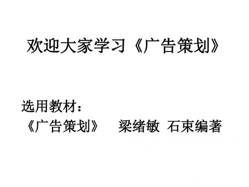 广告策划--第一章__广告策划概述