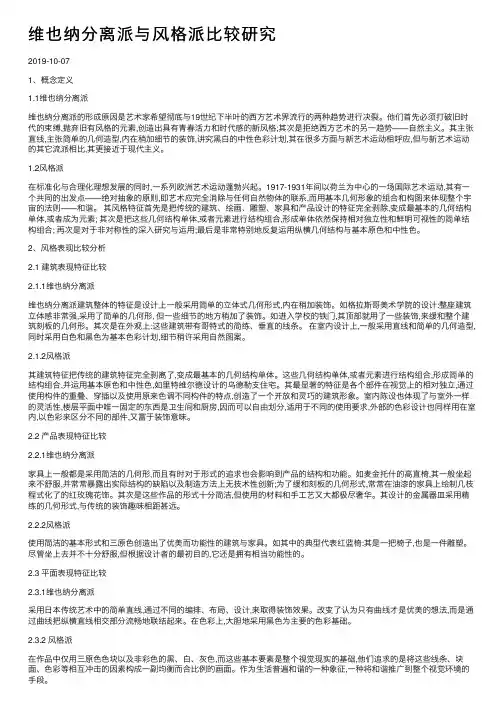 维也纳分离派与风格派比较研究
