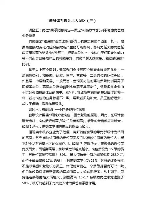 薪酬体系设计六大误区（三）