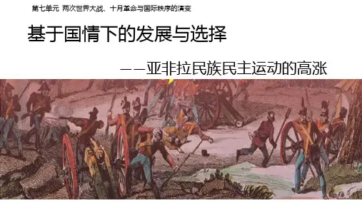 第16课 亚非拉民族民主运动的高涨 课件(19张PPT)