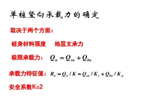 桩承载力总结、群桩效应、减沉桩