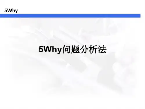 5Why分析法(完整版)ppt课件
