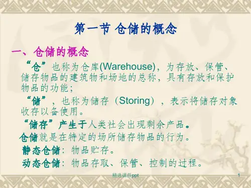 《仓储的基本知识》PPT课件