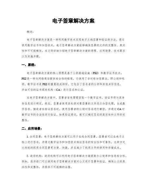电子签章解决方案