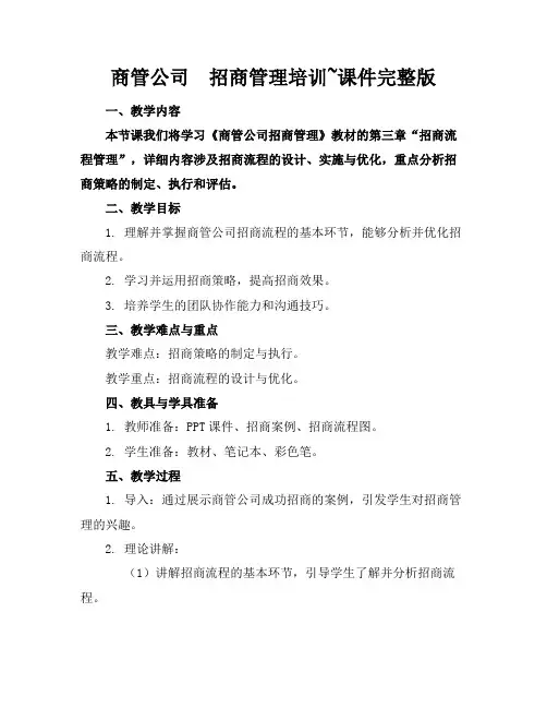 商管公司招商管理培训~课件完整版