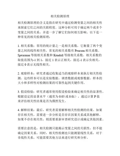相关检测原理