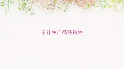 审计生产循环课件