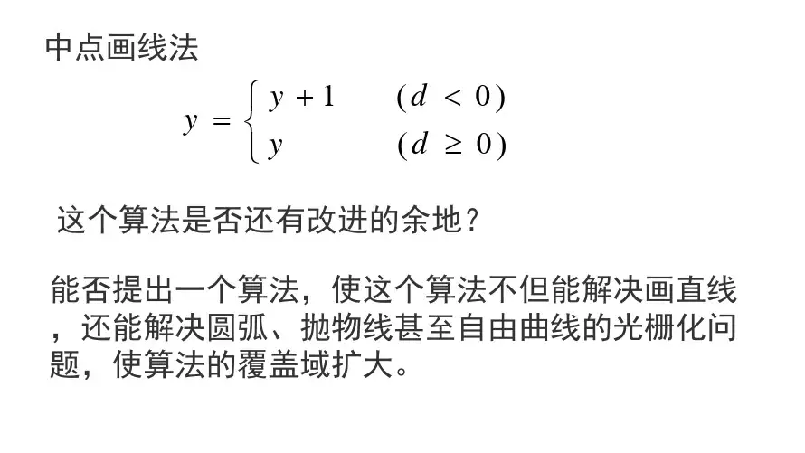 2.3直线扫描转换Bresenham算法
