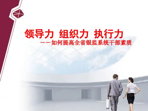 讲座：领导力组织力执行力
