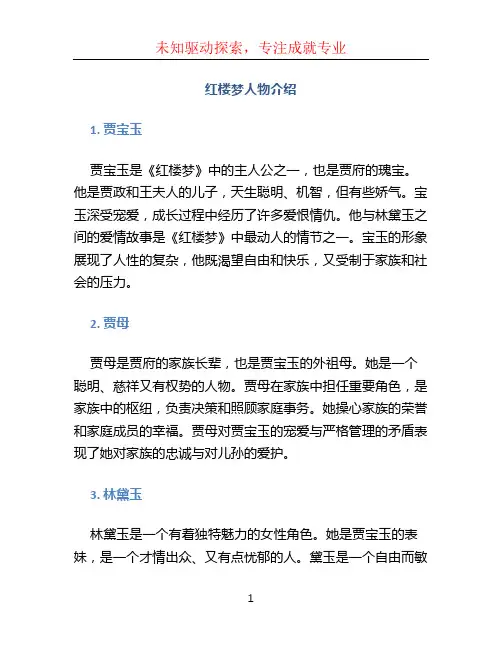 红楼梦人物介绍