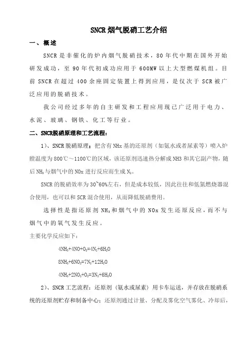 SNCR烟气脱硝介绍