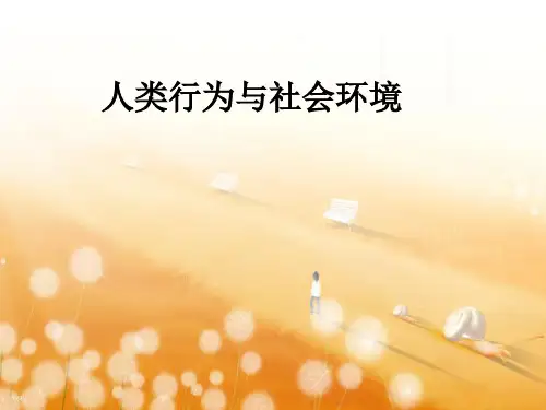 人类行为与社会环境课件
