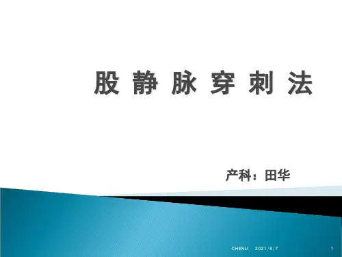 股静脉穿刺法PPT课件