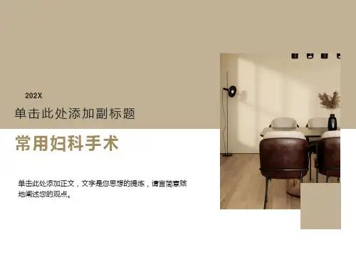 常用妇科手术