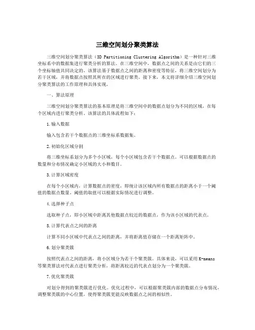 三维空间划分聚类算法