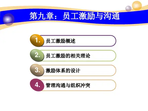 人力资源管理师第九章员工激励与沟通精品PPT课件