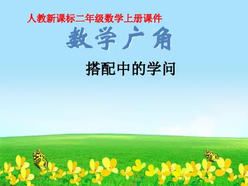 最新精选-人教版二上《数学广角：搭配中的学问》PPT课件