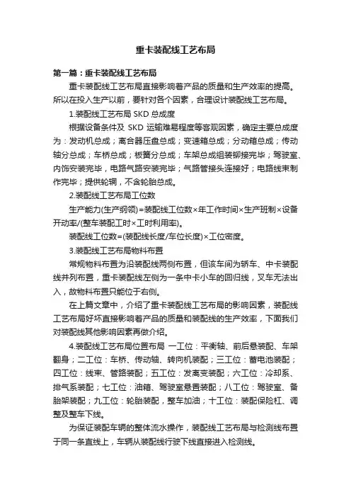 重卡装配线工艺布局