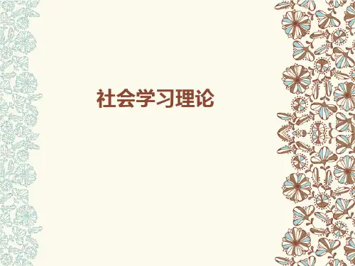 社会认知理论