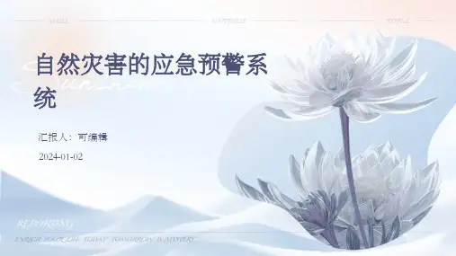 自然灾害的应急预警系统