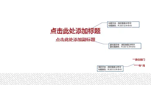 项目汇报PPT模板