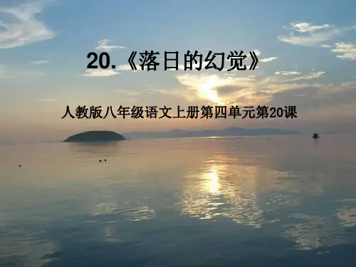 人教版八年级语文上册《落日的幻觉》教学课件