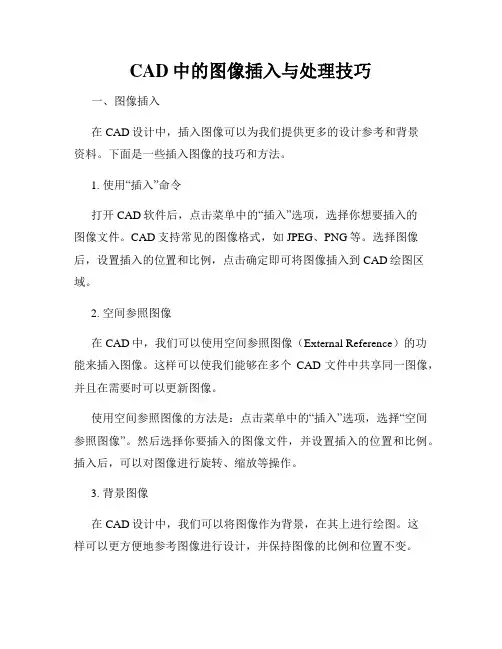 CAD中的图像插入与处理技巧