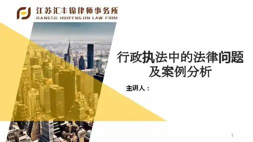 行政执法实务讲课课件PPT
