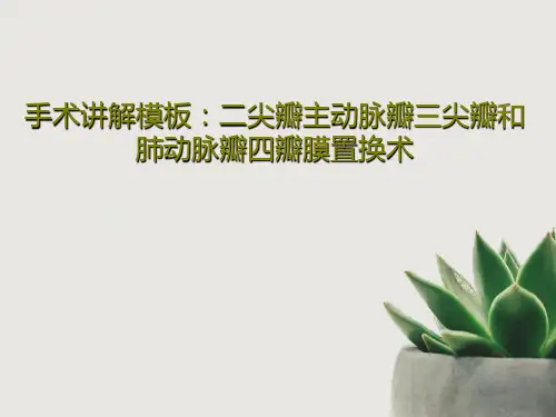 手术讲解模板：二尖瓣主动脉瓣三尖瓣和肺动脉瓣四瓣膜置换术共55页