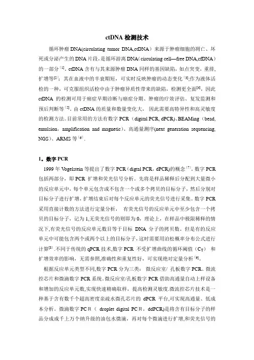ctDNA检测技术
