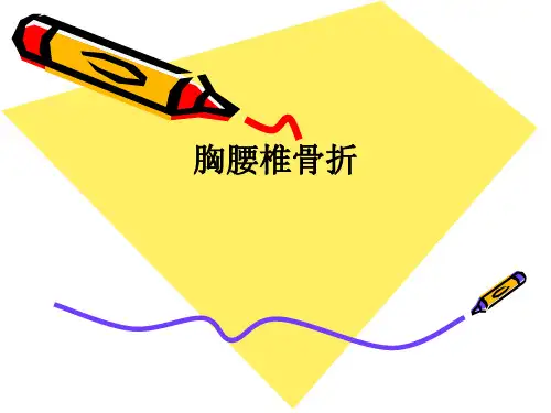 胸腰椎骨折ppt课件