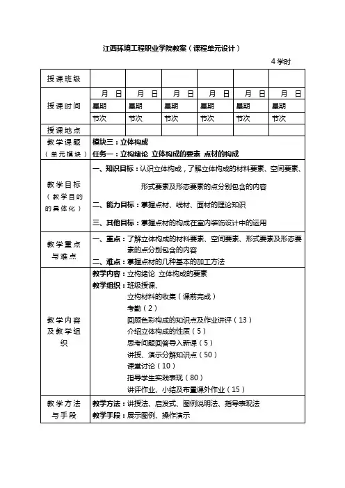 点材立体构成.