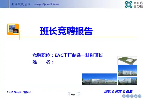 班长竞聘报告---副本PPT课件