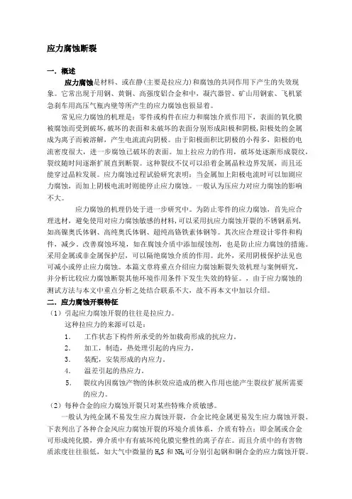 应力腐蚀断裂
