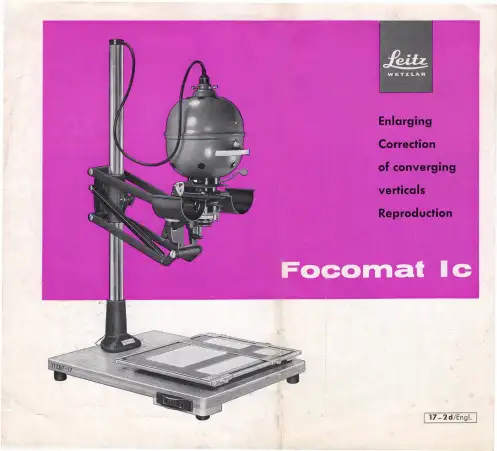 Focomat 自动焦距照明机说明书