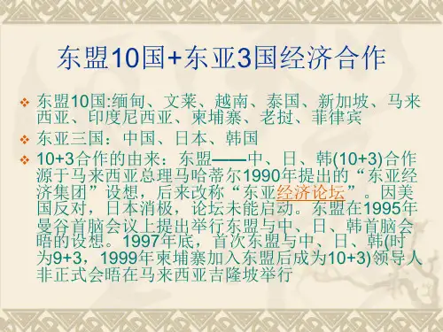 东盟10国+东亚3国经济